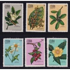 CUBA 1970 SERIE COMPLETA DE ESTAMPILLAS NUEVAS MINT FLORES 11 EURO